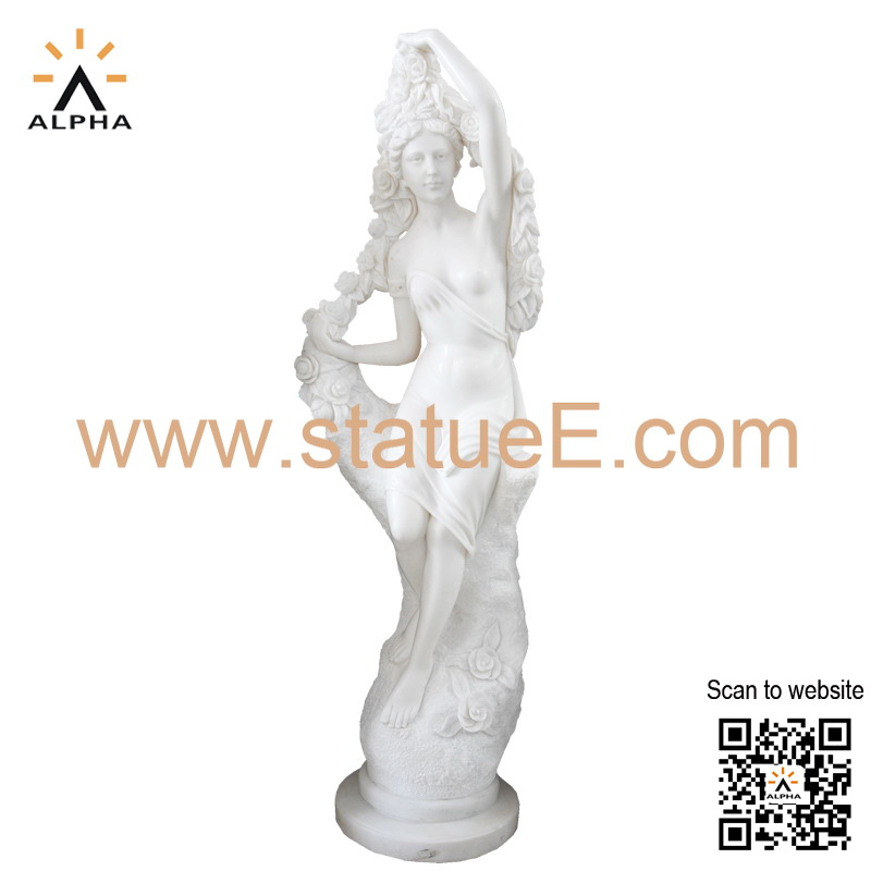 Flower goddess statue